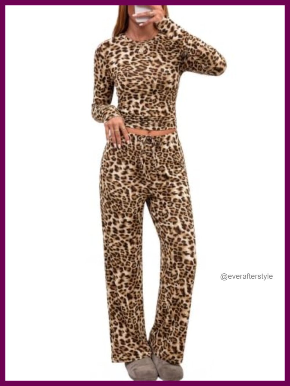 Womens Striped Lounge Set 2 Piece Pajamas Long Sleeve Wide Leg Drawstring